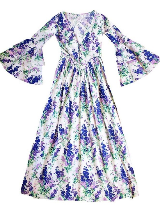 Batsheva Dresses & Skirts - Batsheva Blue and Green Marie Antoinette Dress